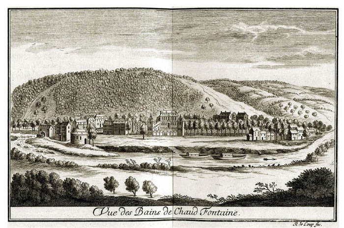 1743 Vue des bains de Chaudfontaine - Remacle Leloup