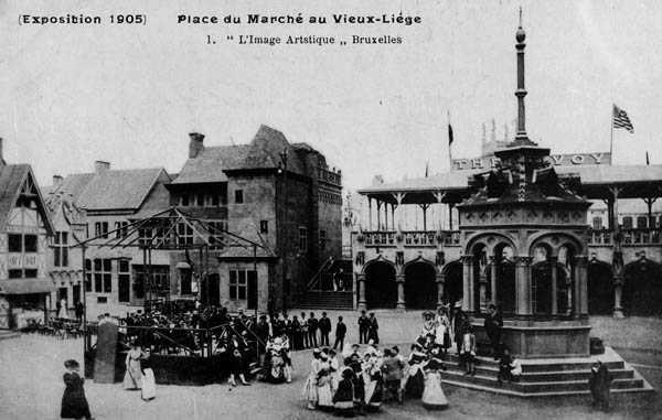 Liege Expo 1905 - Place du Marché du Vieux Liege