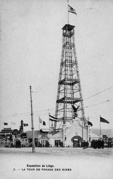 Liege Expo 1905 - Tour de forage des mines