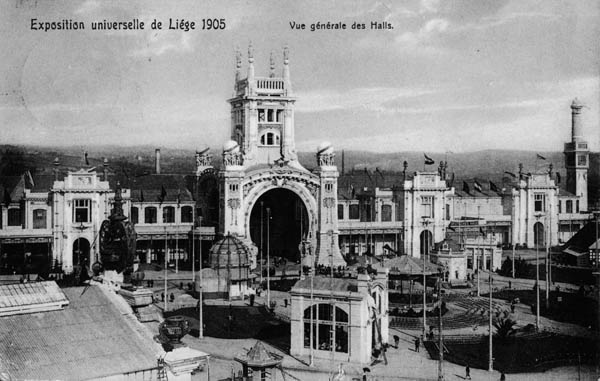 Liege Expo 1905 - Vue générale de Halls