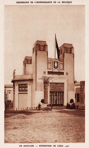 Liege Expo 1930 - PAVILLON DES PIEUX FRANKI