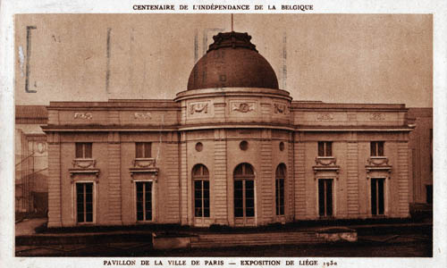 Liege Expo 1930 - PAVILLON DE LA VILLE DE PARIS