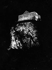 Le château de Chokier lors de l'Exposition de l'Eau Liège 1939