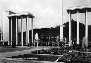 Liege Expo 1939 - Entrée monumentale de Coronmeuse