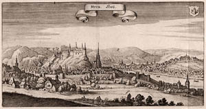 Vue de Huy - 1647 Merian