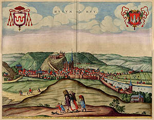 Vue de Huy - 1649 Milheuser Blaeu
