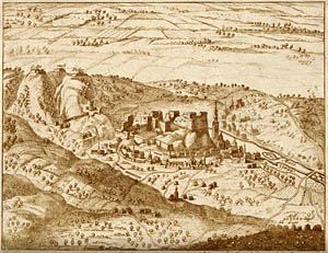 Vue de Huy - 1703 Pieter Schenk in Schouwburg van den oorlog