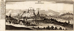 Vue de Huy - 1725 Bodenehr