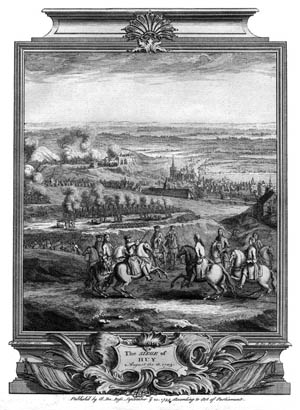 Vue de Huy - 1740 Siège de Huy