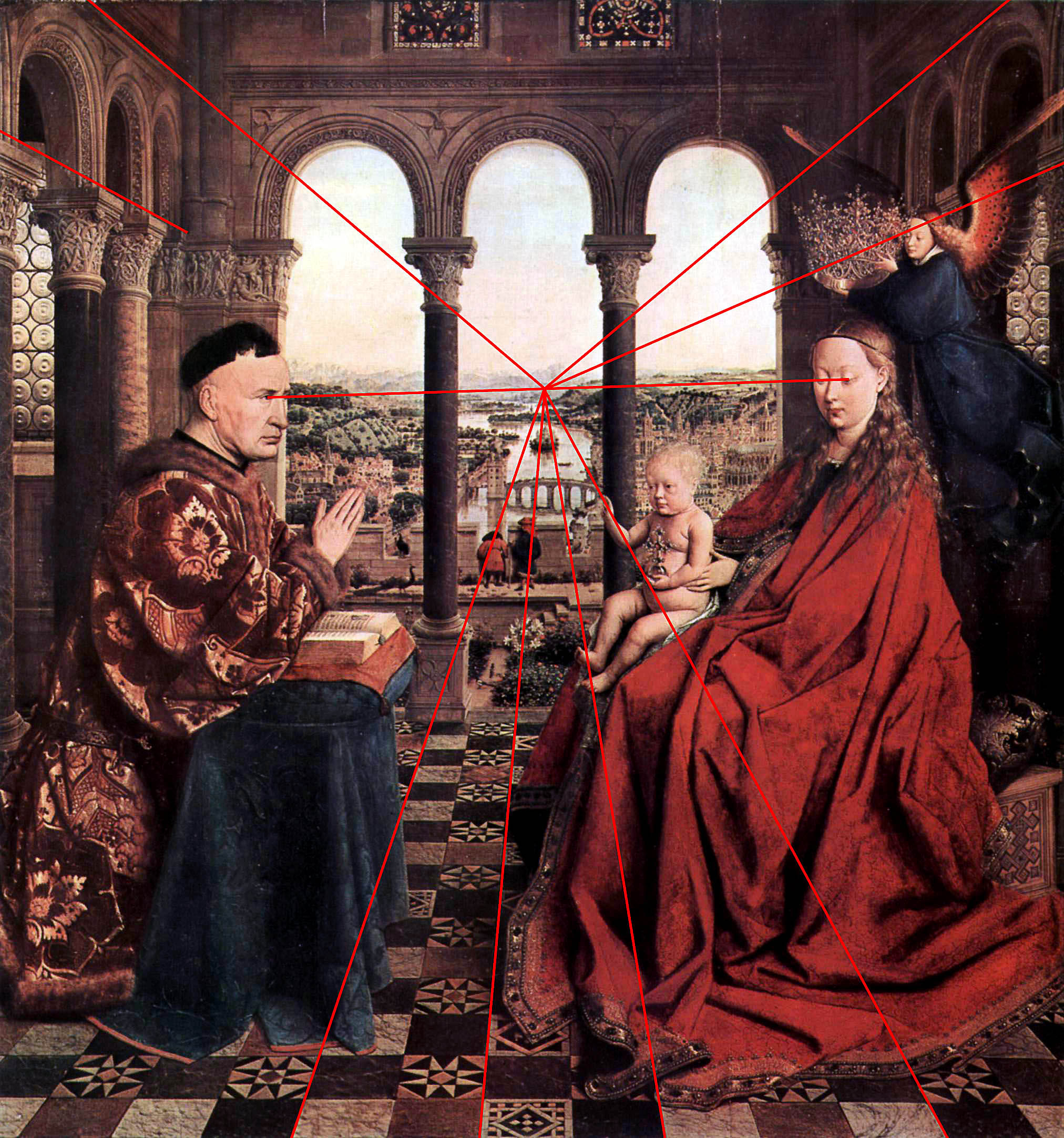 La Vierge d'Autun dite du Chancelier Rolin de Jan van Eyck.