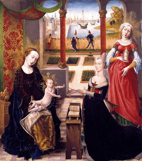 1475 Anonyme - Vierge à la donatrice avec Marie Madeleine