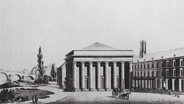 1827 - Chevron - L'Auditoire de l'Université de Liège a remplacé l'Eglise des Jésuites Wallons