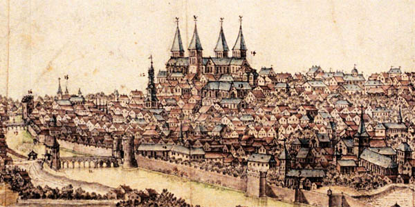 Fig. 20. - Détail d'une gravure de la ville de Verdun par F. de la Pointe (1678). Paris, B.N., Cab. Est)